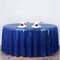 ROYAL BLUE Sequined 120" ROUND TABLECLOTH Designer Wedding Party Catering Linens